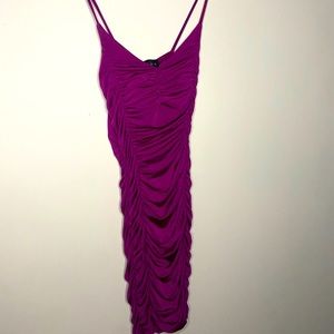 Sabora purple ruffle dress